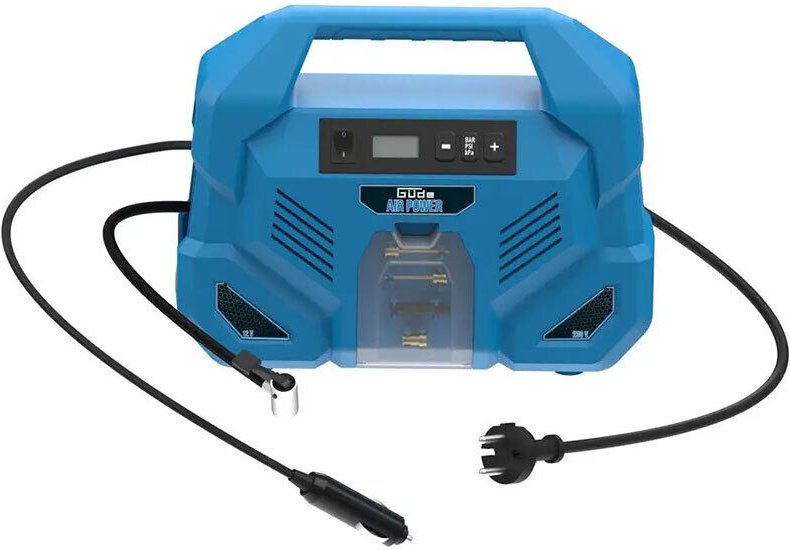 Kompressor Dual Drive 12/230V / 5-tlg 150 Watt, max 8 bar, tragbar - Güde