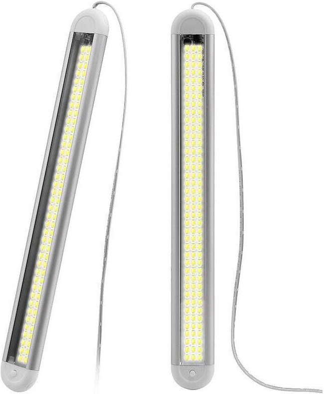 2 Stück LED-12-V-Lichtleiste, LED-12-V-Dienstprogramm, LED-Innenlichtleiste mit 120 Perlen, LED-Innenlichtleistenschalte...