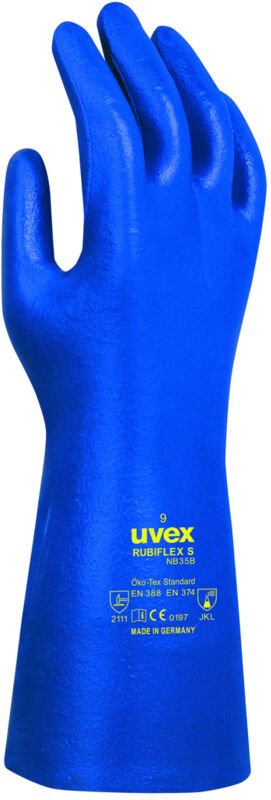 UVEX Chem.-Handschuh rubiflex S NB35B Gr. 9 Nitril blau, 6022.4