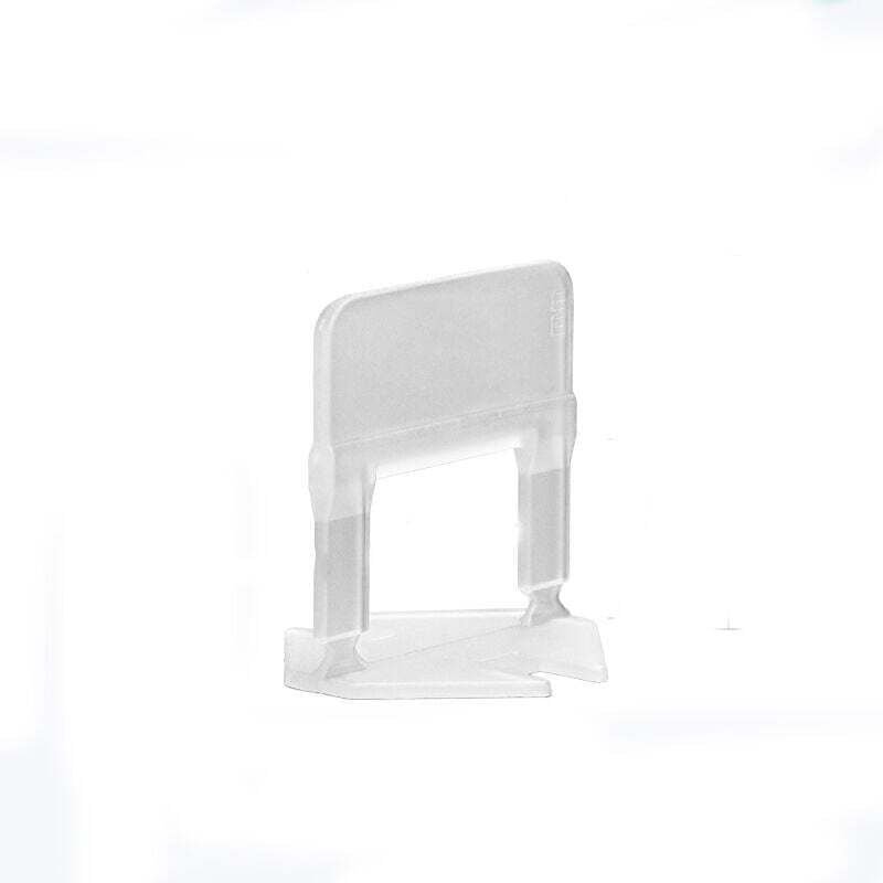 Packung mit 100 Nivellierstreifen zur Erleichterung der Verlegung von 2 mm Fliesen, transparent