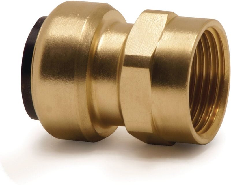 Aircraft - 2150016 Gerade Aufschraubsteckverbinder (Messing) 15 mm ad / g½'' ig