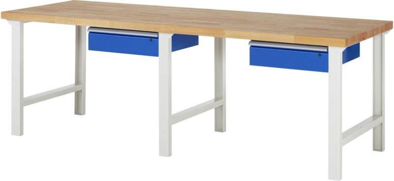Werkbank 7001A1, B2500xT900xH840mm, 1x Schublade-TA - RAU