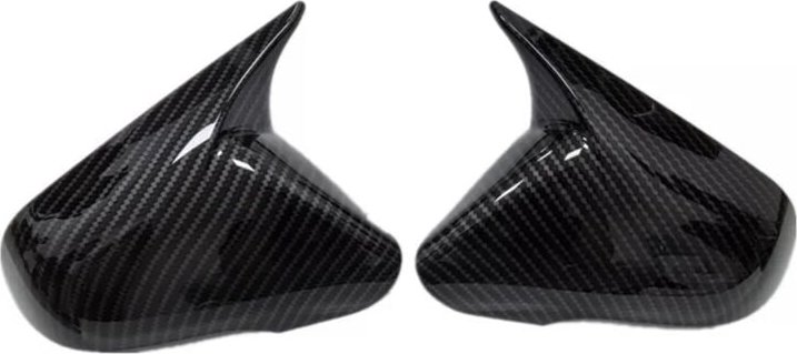 1 paar Auto Rückspiegel Abdeckung Ox Horn Seite Shell für 2015-2019 Reverse Caps Trim Gehäuse