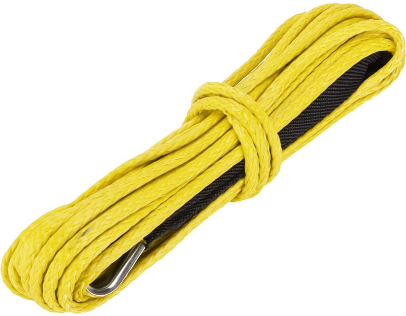 Zoternen - 15 m 7700 lbs Synthetikseil Nylon-Windenkabel Ersatz für Smittybilt atv utv suv Truck Gelb