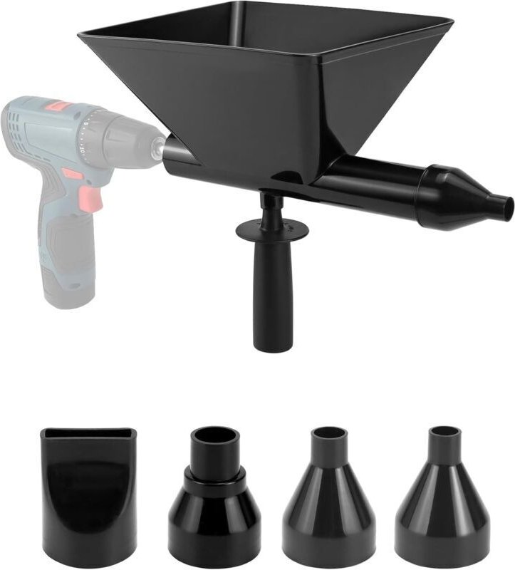 Elektrische Kartuschenpistole für Mörtel, Kartuschenpistolen mit 5 Düsen (Kunststoff)