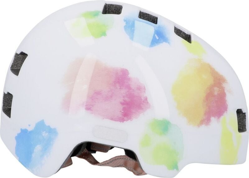 Fischer Fahrradhelm Kinder Plus Splash XS/S weiß/bunt Fahrradhelm
