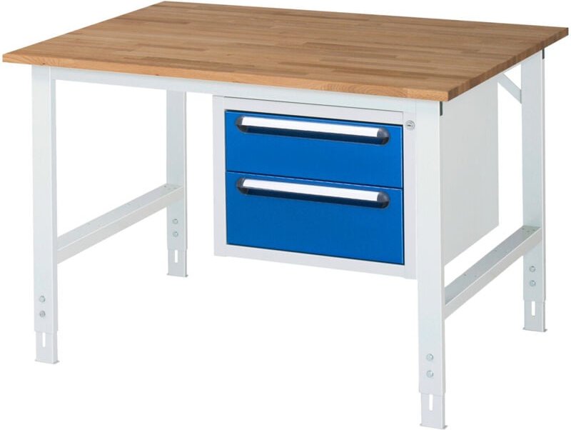 Rau Arbeitstisch Tom höhenverstellbar KM03, B1250xT1000xH910-1230mm, B-Platte-25mm