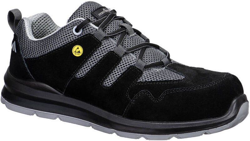 ESD-Composite-S1 Sr Fo Schuh - Größe 48 - Schwarz/Grau - Portwest