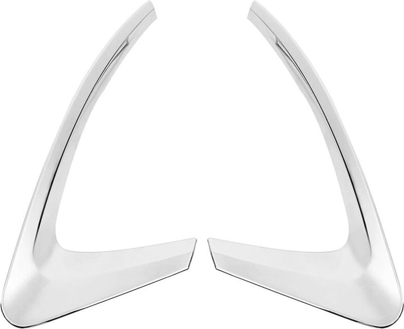 Für Kadjar 2015-2018 Autozubehör Nebelschlussleuchten Abdeckungen Dekoration Lampenrahmenverkleidung Abs Chrom