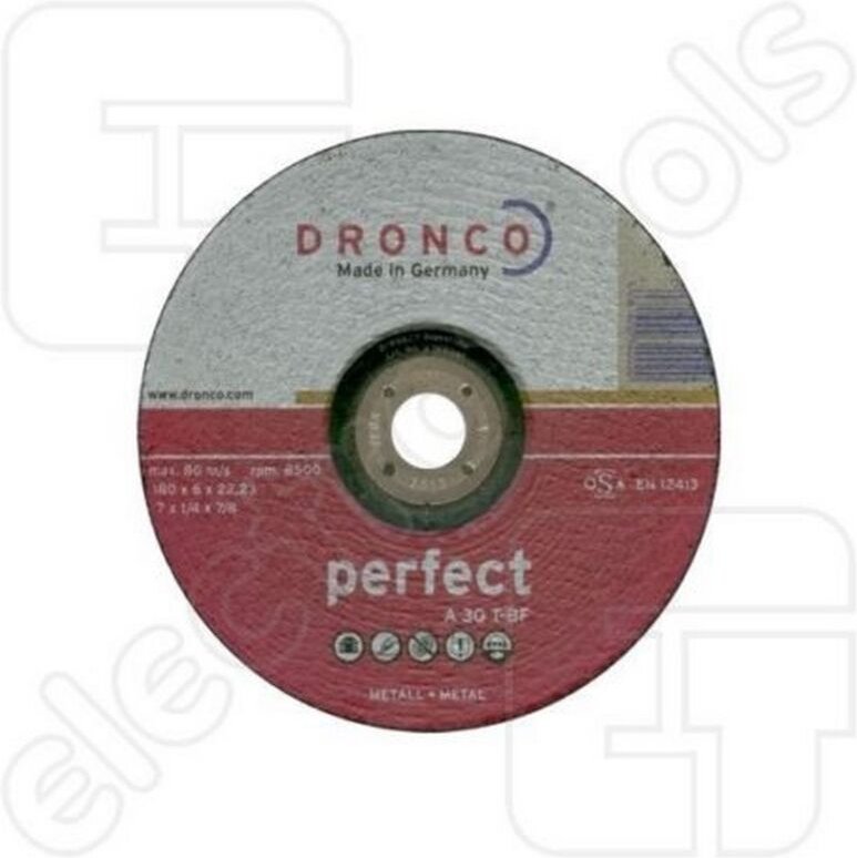 Dronco - a 30 t-bf Perfect – 125 x 6,0 x 22,2 mm Metall-Schleifscheibe