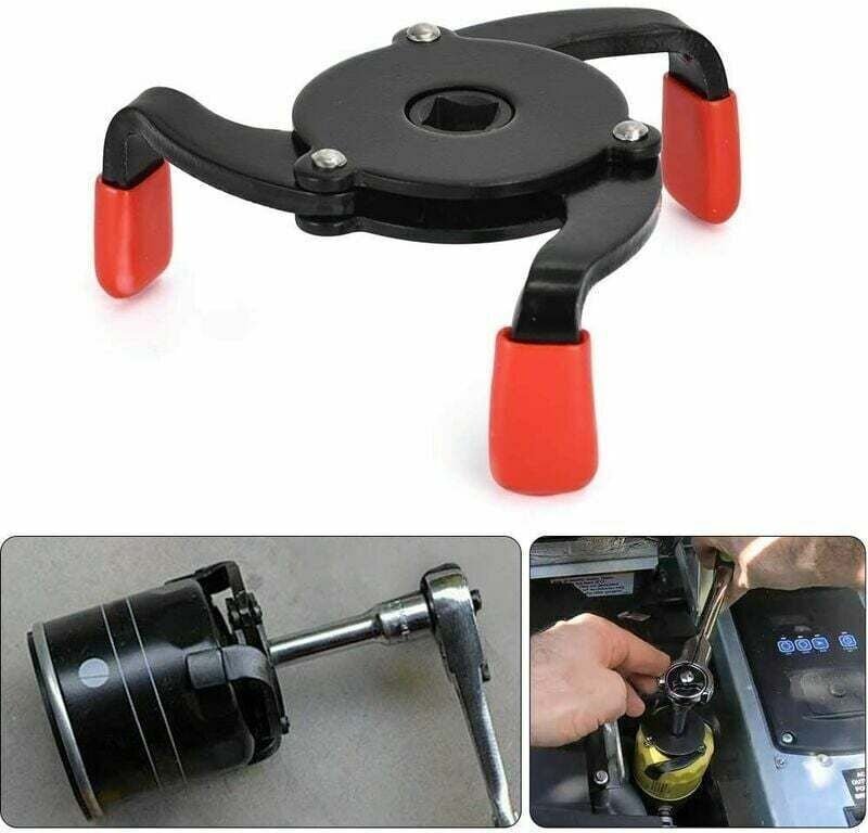 3-Backen-Ölfilterschlüssel, 3/8"-Vierkantantrieb, 60–95 mm, 2,4–3,7", automatisch einstellbar