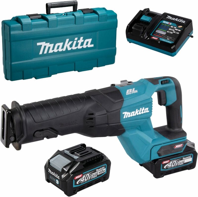Akku-Reciprosäge 40V JR001GM201 mit 2x 4,0 Ah Akkus + Lader im Transportkoffer - Makita