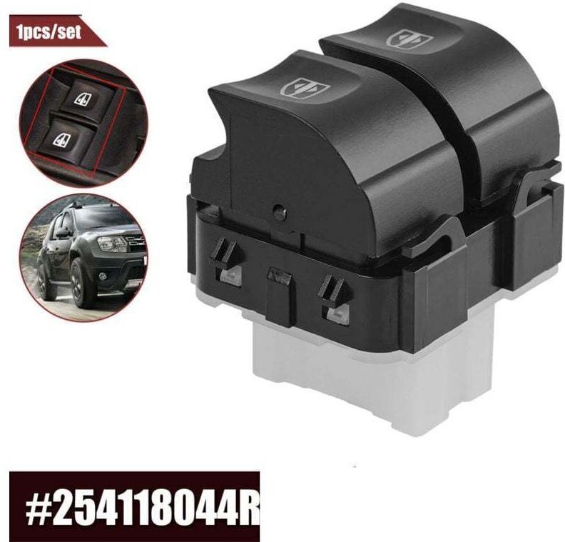 Elektrischer Fensterheberschalter, Hochleistungs-Fensterheberschalter aus ABS 254118044R Ersatz für CLIO MK 4 2013-2017,