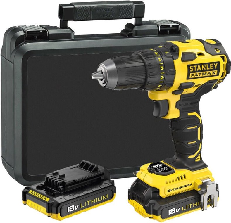 Stanley Fatmax Akku-Bohrschr.18V 2x2,0Ah,buerstenl.,Kof
