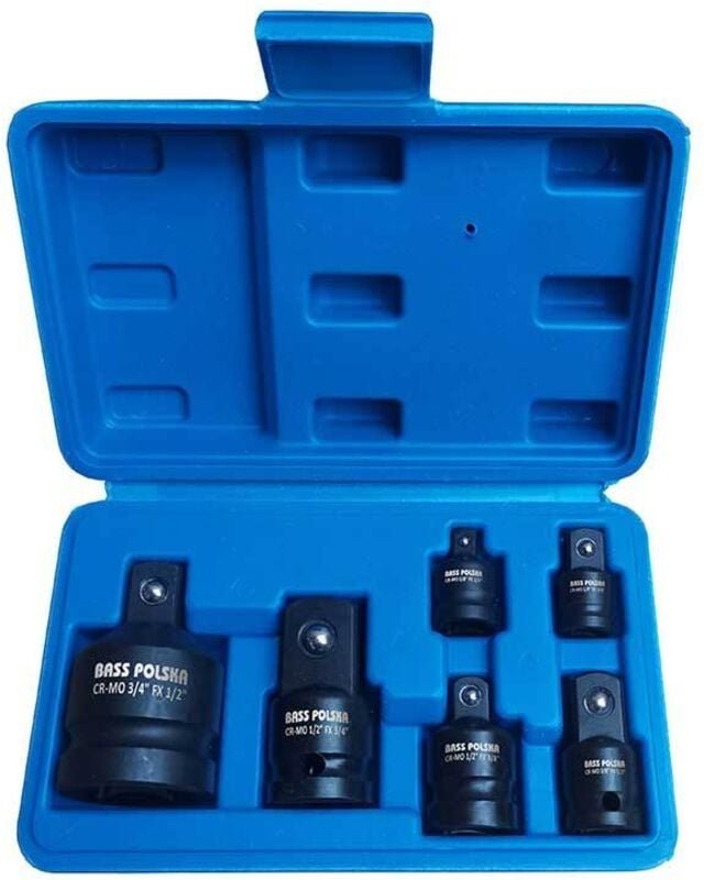 Reduzieradapter 1/2", 1/4", 3/8", 3/4", Satz à 6 Stück.