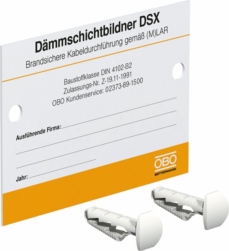 Thumbnail - OBO Bettermann Vertr Kennzeichnungsschild f.Einzelkabeldurchf. KS-LAR DE