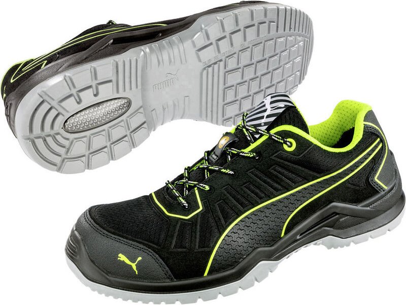 Puma Safety Shoes - puma Fuse tc Green Low 644210-46 esd Sicherheitsschuh S1P Schuhgröße (eu): 46 Schwarz, Grün 1 St.