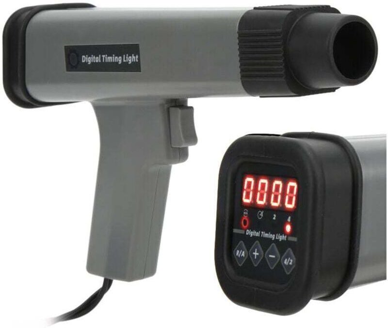 Rubberskin-Blitzleuchte für Fahrzeuge, für 12-V-Benzinmotoren, Blitzleuchte mit Induktionsklemme und zwei Krokodilklemme...