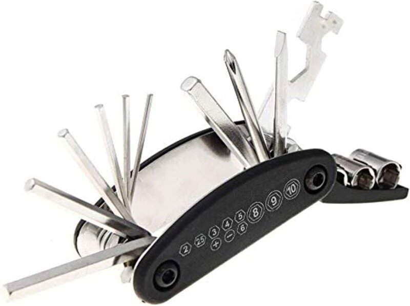 16 in 1 Mountainbike-Werkzeug Multifunktions-Fahrrad-Reparatur-Kit Hex Speichenschlüssel Zyklus Schraubendreher Carbon S...