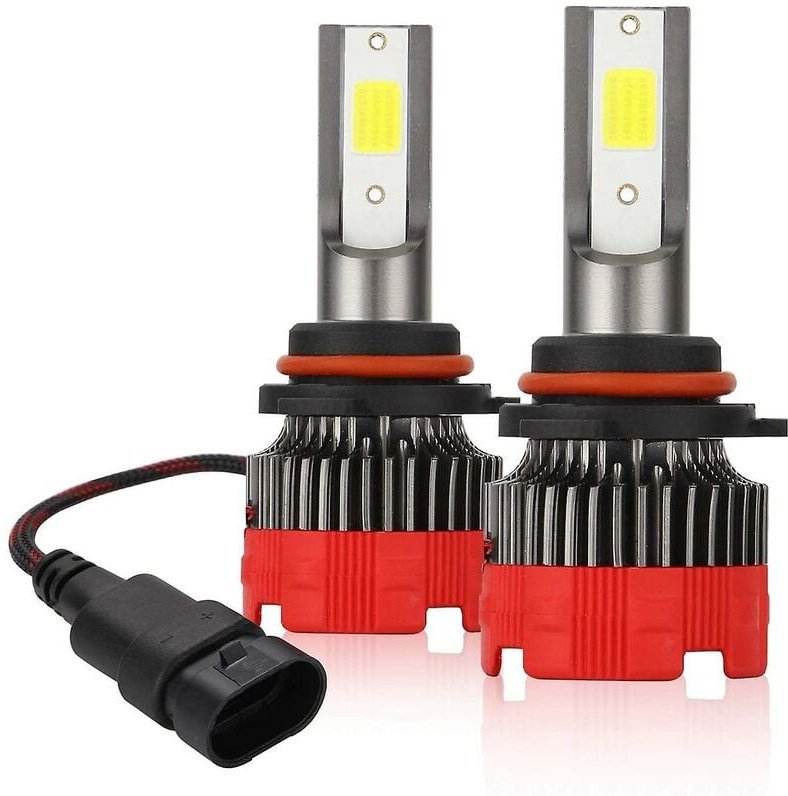 Woosien - 9006 LED-Scheinwerferlampen 6000 k Hb4 Hi/Low Beam 55 w 8000 Nebelscheinwerfer Wasserdicht Dob Kit 2 Lampen 36...