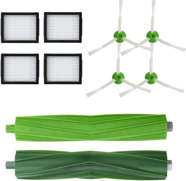 10-teiliges Ersatzteilset, kompatibel mit iRobot Roomba i7, i7+, i7 Plus und E5, E6, E7 Serien-Staubsaugern