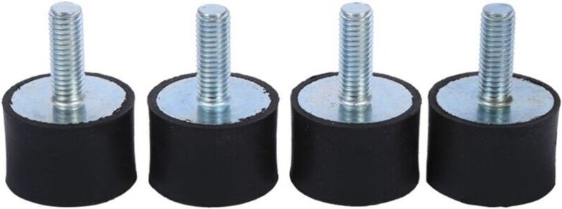 Vtizikl 4x Supports en caoutchouc pour amortisseurs anti-vibrations Silentblock Bobines M8