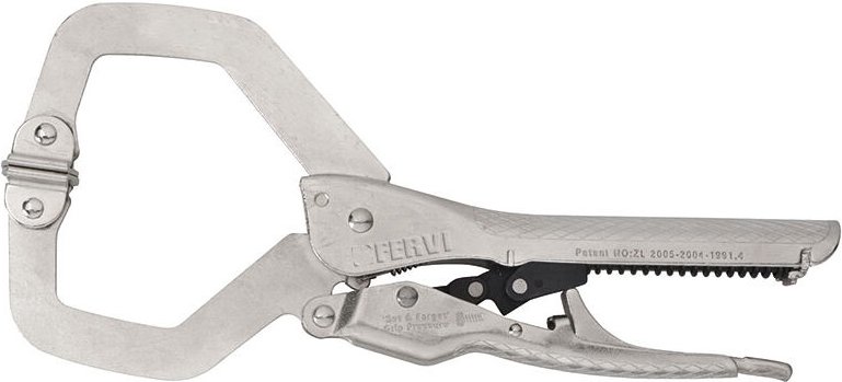 Selbstsichernde Zange mit C-formigen Nasen offnung 65 mm Fervi 0373/9
