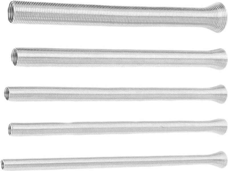 5-teiliges Federbiegegerät, Biegefeder, Biegefeder-Set, Biegefeder für Kupferrohre, 1/4", 5/16", 3/8", 1/2", 5/8", 210 m...
