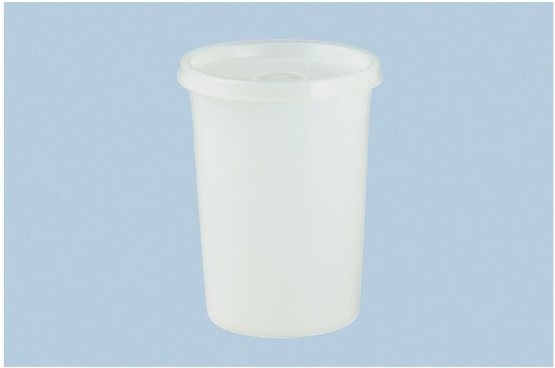 Hünersdorff Dose mit Stülpdeckel 500 ml, rund natur, 95x127 mm