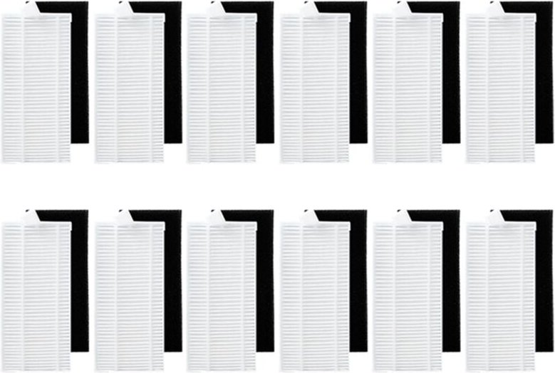 12 Stück waschbarer Filter für Staubsauger Hepa-Teile