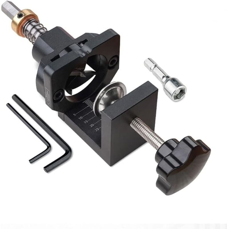 Bohrlehre für verdeckte Scharniere, 35 mm, Bohrführung mit Klemme, Bohrset für die Türmontage