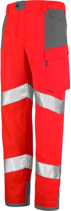 Retina Hose Fluo Rot / Mineralgrau 2xl - Fr(56-58)