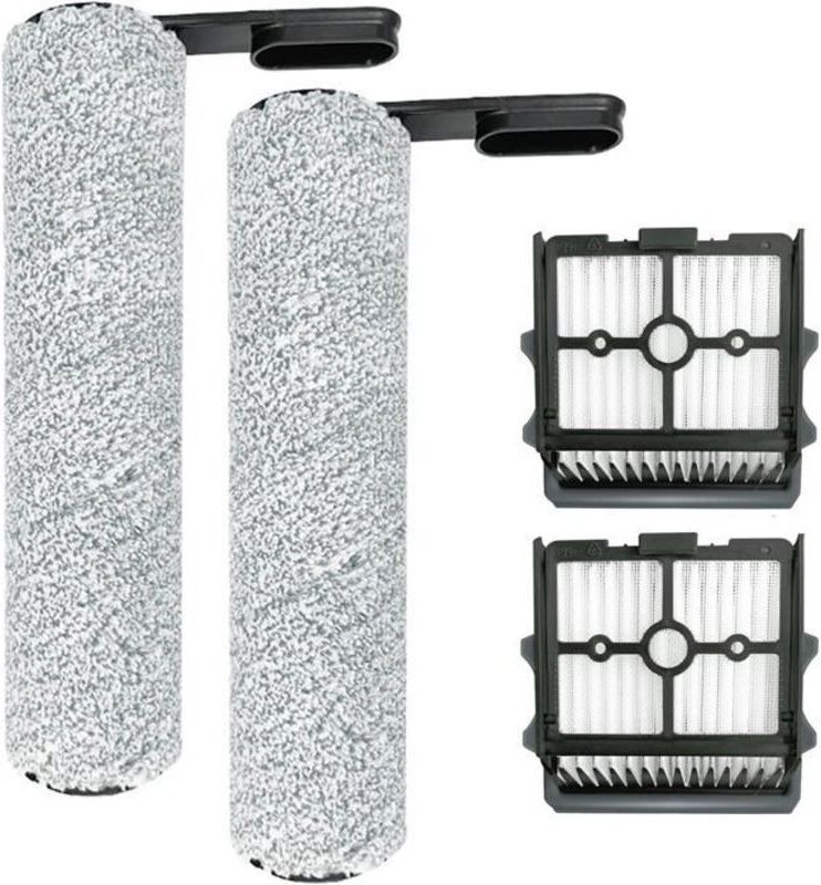 Floor One S5 Combo Ersatzbürstenwalzen- und HEPA-Set für Trockensauger, 2 Bürstenwalzen, 2 HEPA-Filter.