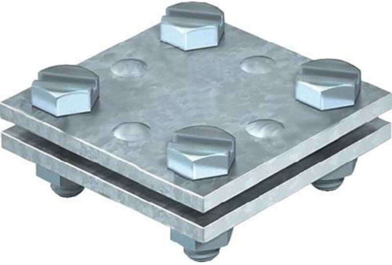 Kreuzverbinder DIN EN 62561-1 flach/flach 30 mm feuerverzinkt Stahl