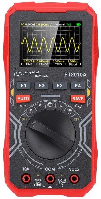 Vtizikl Oscilloscope Numérique Multimètre 2-en-1 Portable Taux d'Échantillonnage 2,5Msps Bande Passante 1 MHz , 2,4 Pouc...