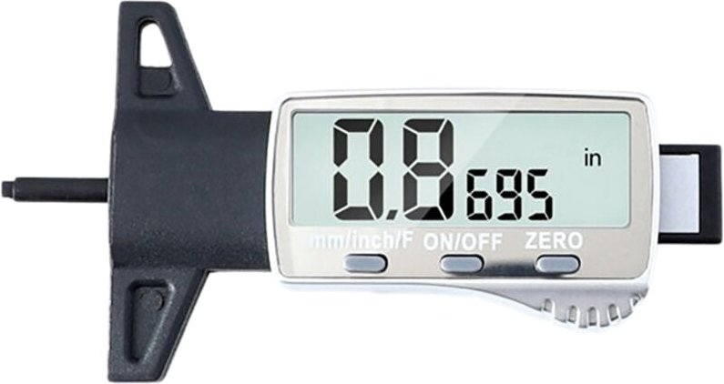 Digitaler Profiltiefenmesser, metrisch/Zoll/Bruchteil, großes LCD-Display, Messschieber, Radprofiltiefenmesser, Messwerk...