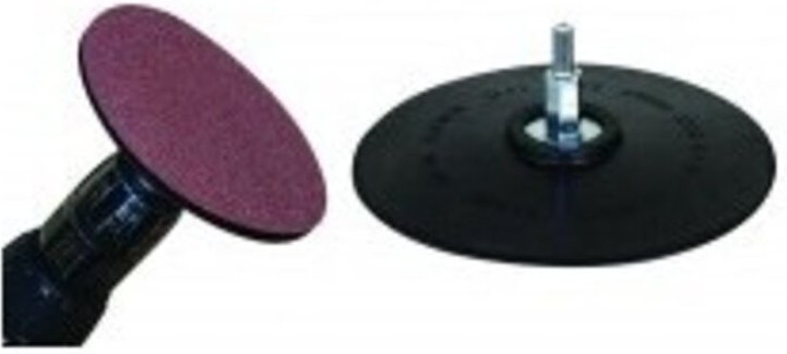 Schleifplatte für Bohrmaschinen mit Klettverschluss Bezeichnung Schleifplatte für Klettscheiben Durchmesser 125 mm