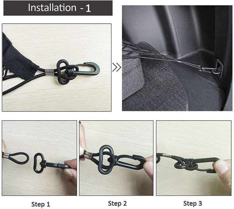 Hinteres GepäCk Netz, 35-48 Zoll, Umschlag Stil, Kofferraum Netz, Heckklappe, Aufbewahrung Organizer, Elastisch, Verstel...