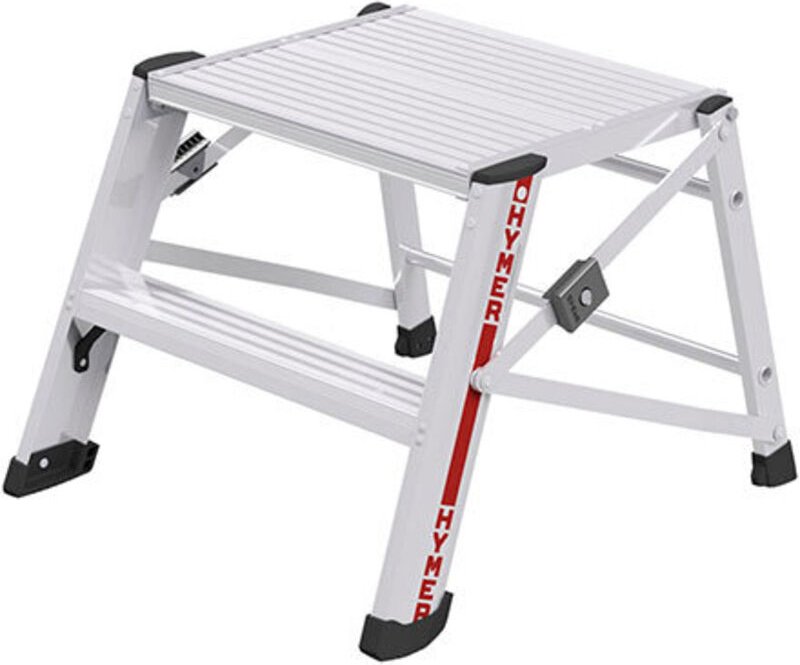 Industrietrittleiter mit 2 Stufen – Beschichtung R11 – Maximale Arbeitsöhe 2,46 m - 603602