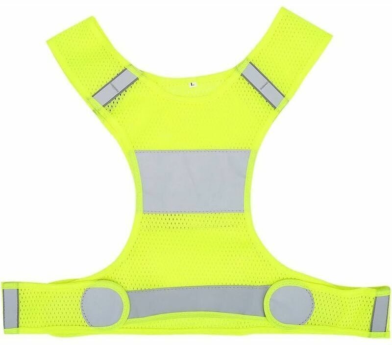 Reflektierende Laufweste, fluoreszierendes Gelb, verstellbare Größe, hohe Sichtbarkeit, reflektierende Weste, Nachtlauf-...