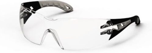 Uvex - Bügelbrille pheos s (schmal), transparent/ schwarz-grau (9192282)