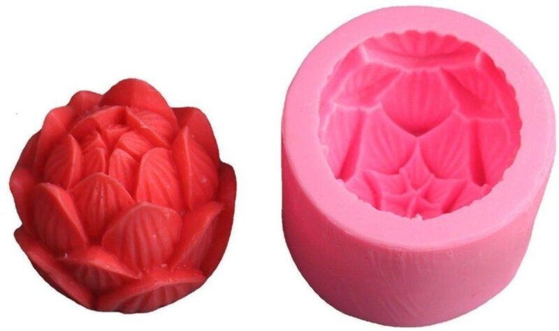 Multifunktionale 3d form - rose - silikon