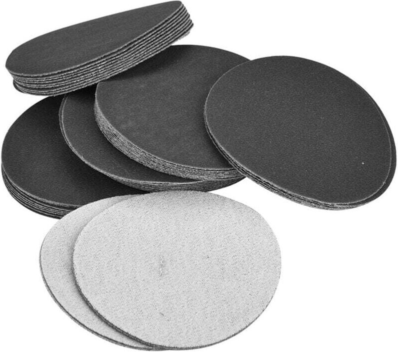 Packung mit 50 selbstklebenden Schleifscheiben (75 mm), Polierpads und Schleifpapier (Nr. 400)