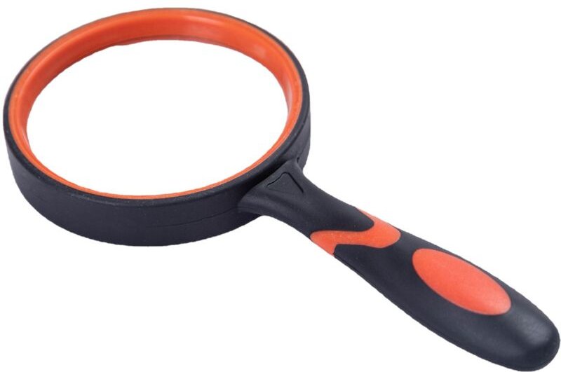 10-fache Lupe, Leselupe, Kinderlupe, Insektenschutzlupe, 80-mm-Lupe, Lupe mit rutschfestem Weichgummigriff, geeignet für...