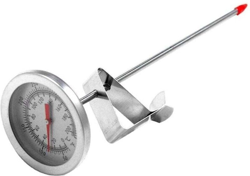 Fleischthermometer, Frittierölthermometer mit Topfklemme, mechanisches Thermometer mit Drehknopf für die Herstellung von...