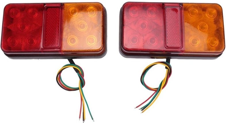 2 StüCke Auto led Trailer RüCk Licht 12V-80V Seiten 10LED Blinker für Boot Pickup rv utv