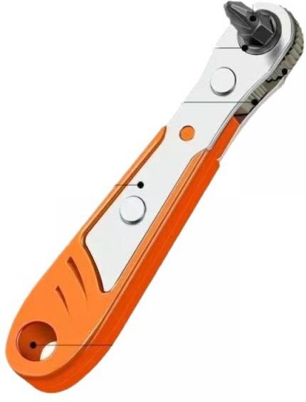 BEBUSINGOTO Mini-Ratschenschlüssel, rechtwinkliger magnetischer Kreuzschlitzschraubendreher für schwierige Stellen, mit ...