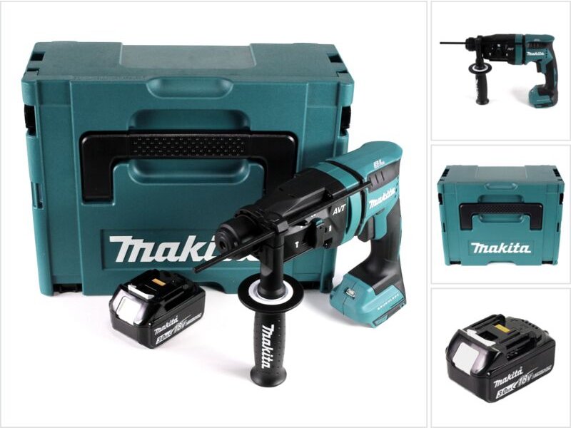 Makita DHR 182 F1J Akku Bohrhammer 18V 1,7J SDS plus Brushless + 1x Akku 3,0Ah + Makpac - ohne Ladegerät