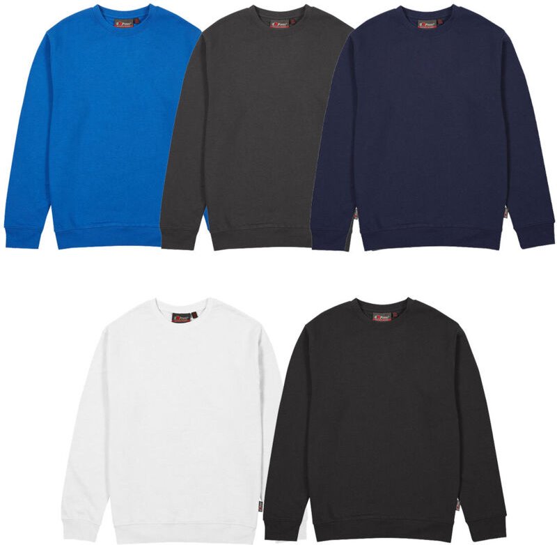 U-Power Tupai Arbeits-Sweatshirt mit Rundhalsausschnitt - S - Schwarze