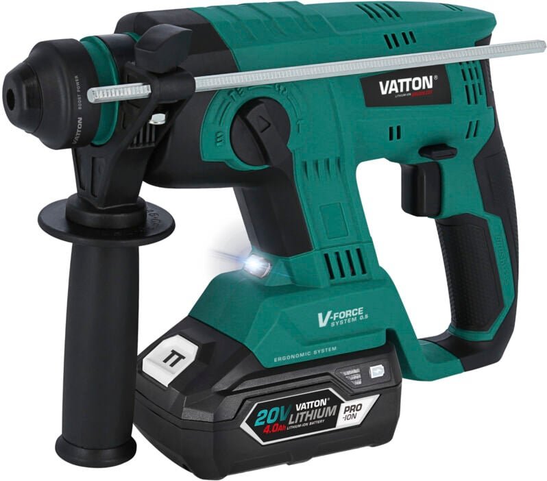 Vatton - bürstenloser Hammerhammer 20 v, 1 Batterie 4,0 Ah